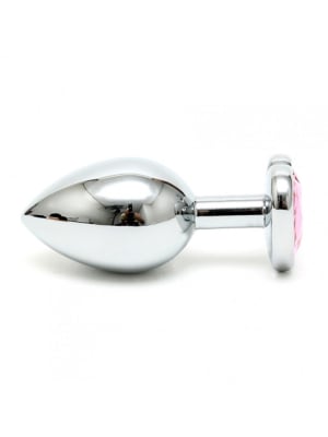 Dop Anal Hearty ButtPlug Small Argintiu/Rose