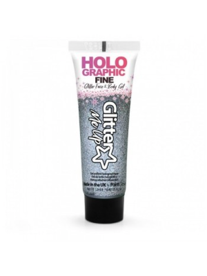 Holographic Glitter Face Gels dust12ml-silver