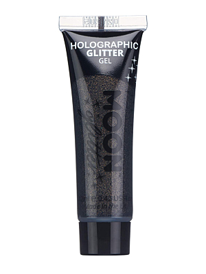 Holographic Fine Glitter Gel - black