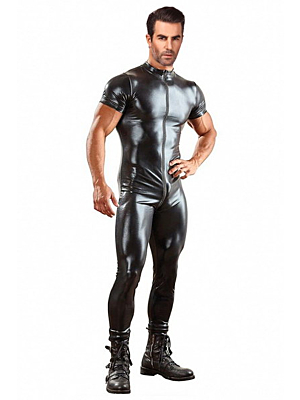 Men's fetish jumpsuit - Black