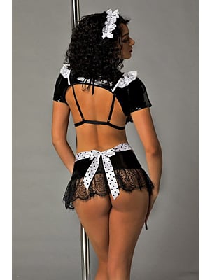 Sexy Costume Maid - Black - OS