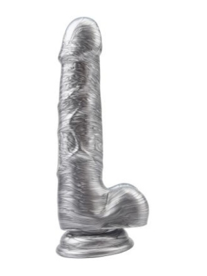 Dildo Realist Justin Sider Silver 19 cm Chisa