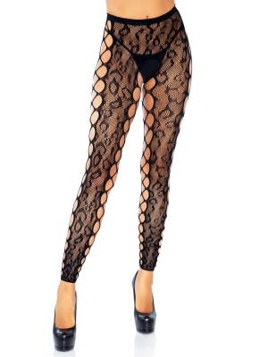 Footless crotchless tights