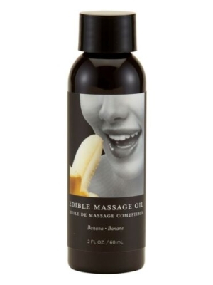 Earthly Body Edible Massage Oil Banana Transparent 60ml