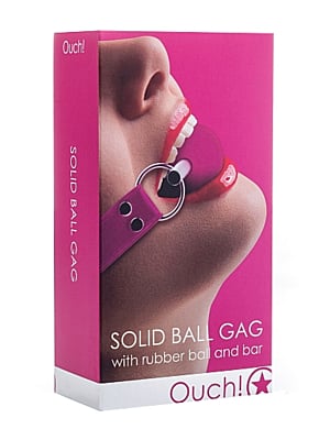 Ouch Solid Ball Gag - Pink