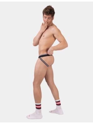 Barcode Berlin Jockstrap Kavan White-Black XL