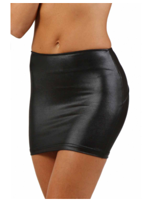 Openwork Lycra Skirt Black