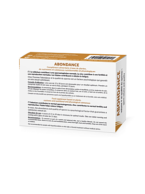 SPERM BOOSTER ABUNDANCE 30 TABLETS