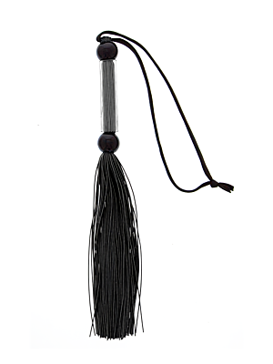 GP SILICONE FLOGGER WHIP BLACK