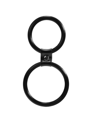 Διπλό Δαχτυλίδι Πέους της Linx σε Μαύρο Dual Cock Ring Black