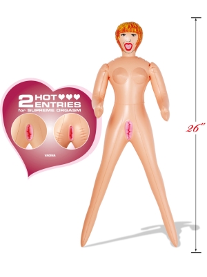Nanma Romping Rosy Inflatable Mini Size Doll Flesh OS