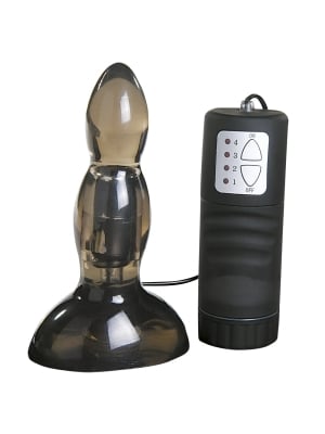 Kinx Deep Sea Vibrating Butt Plug Black OS