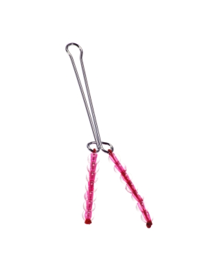 Kinx Squeeze N Please Beaded Clit Clip Red OS