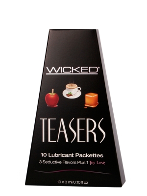 Wicked Sensual Care Flavoured 10 Pack Sampler Box Black 3ml