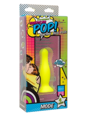 American Pop Mode Anal Plug Yellow 4in