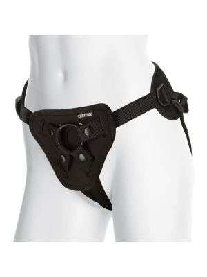 Vac-U-Lock Platinum Supreme Harness With Plug Black Os