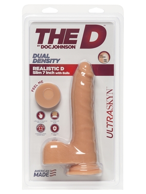 Ρεαλιστικό Ομοίωμα Πέους The D Dual Density Slim Dildo 18cm (Vanilla) - Doc Johnson