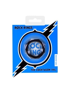 Δαχτυλίδι Πέους The Cocktagon Cock Ring XXL Μαύρο - Rock Rings