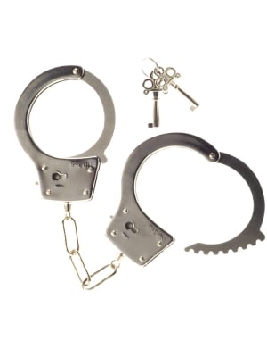 Kinx Heavy Metal Handcuffs Silver OS