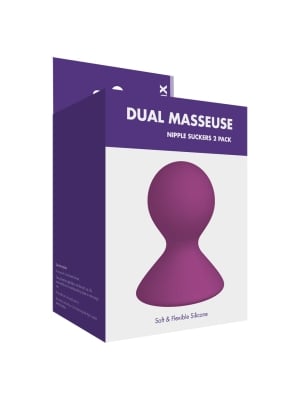 Dual Masseuse Μοβ Σφιγκτήρες Θηλών 2τμχ Kinx