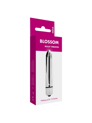 Minx Blossom 10 Mode Bullet Vibrator Silver