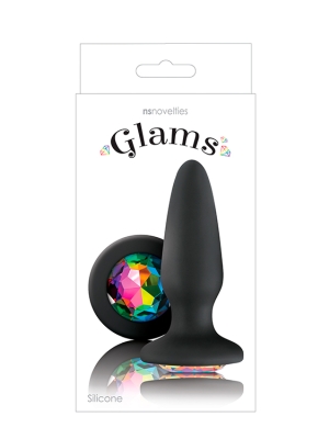 Πρωκτική Σφήνα NS Novelties Glams Butt Plug - Μαύρη