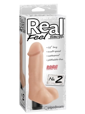 Ρεαλιστικός Δονητής με όρχεις Real Feel Lifelike Toyz 19εκ.- no2