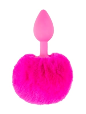 Neon Bunny Tail Pink