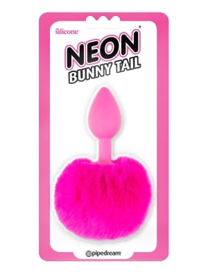 Neon Bunny Tail Pink