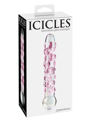 Pipedream Icicles Icicles No 7 Transparent Glass Dildo