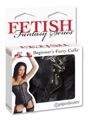 Fetish Fantasy Beginner'S Furry Cuffs Black 