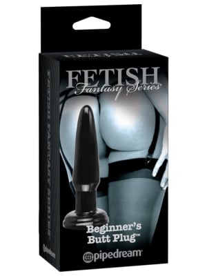 Fetish Fantasy Beginners Butt Plug Μαύρο OS