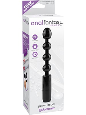 Πρωκτικές μπίλιες με δόνηση Pipedream Anal Fantasy Black