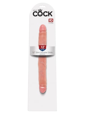 Μεγάλο Διπλό Ομοίωμα - King Cock 12In Slim Double Dildo