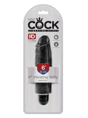Σκληρός Δονητής King Cock Vibrating Stiffy μαύρο- 15cm