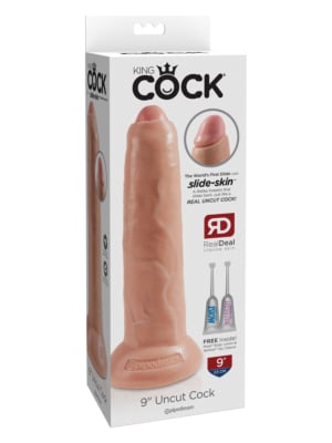 Ομοίωμα Πέους με άκοπο δέρμα - Pipedream King Cock Uncut Cock 23cm Flesh