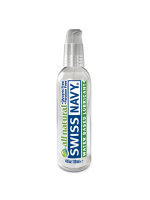 Swiss Navy All Natural Water Based Lubricant Transparent 4oz