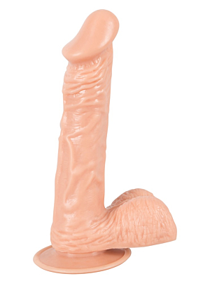 Medium Dildo with Testicles and Suction Cup