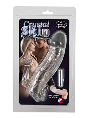 Chrystal Skin Penis Sleeve Vibro