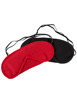 Blindfold Set pack of 2 red/black