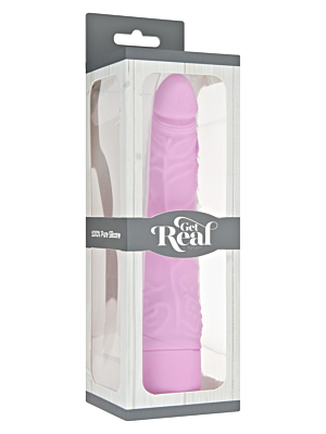 Get Real Classic Slim Vibrator 20cm Pink - ToyJoy