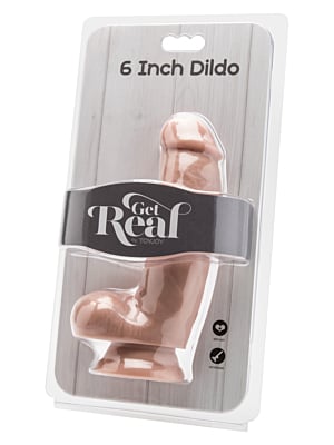 Ρεαλιστικό Ομοίωμα Πέους με Όρχεις Get Real 15cm (Flesh) - Toy Joy