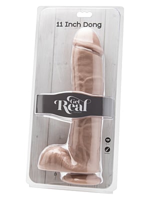 Ρεαλιστικό Ομοίωμα Πέους Get Real Dildo με Όρχεις 23 cm (Light Skin) - Toy Joy