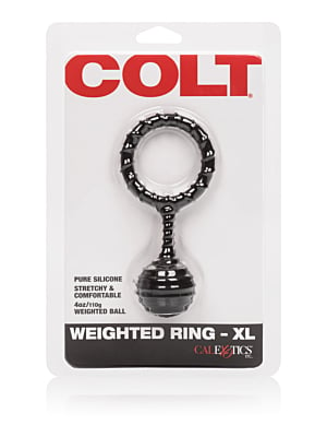 Δαχτυλίδι Πέους Colt Weighted XL Cock Ring με Μπάλα - CalExotics