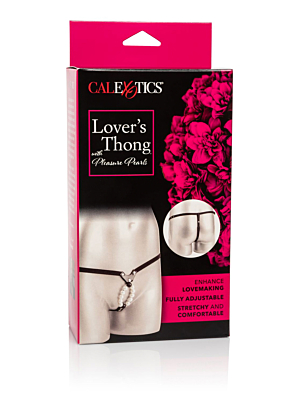 Μαύρο Στρινγκ με Πέρλες Calexotics Lovers Thong