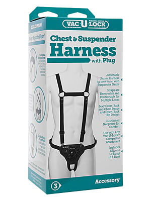 Chest-Suspender Harness w Plug