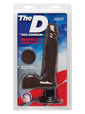 The Perfect D Vibrating 8 Inch Brown