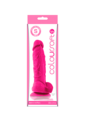 ColourSoft 5 inch Soft Dildo Pink