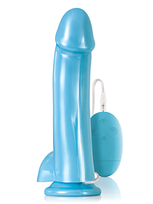 Δονητής Πέος - Ρεαλιστικός Δονητής Lollies Sugardaddy Vibrator 20 cm (Γαλάζιος) - NS Novelties