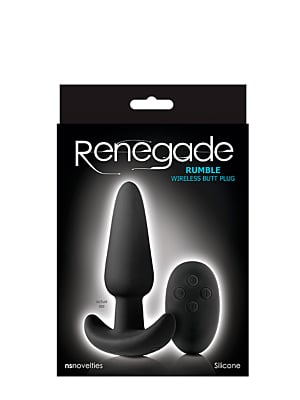 Δονούμενη πρωκτική σφήνα Renegade Rumble Wireless Plug της NS NOVELTIES